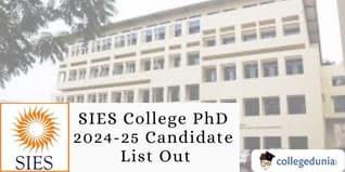 SIES College PhD 2024-25 Candidate List Out; Check Fee Structure Here